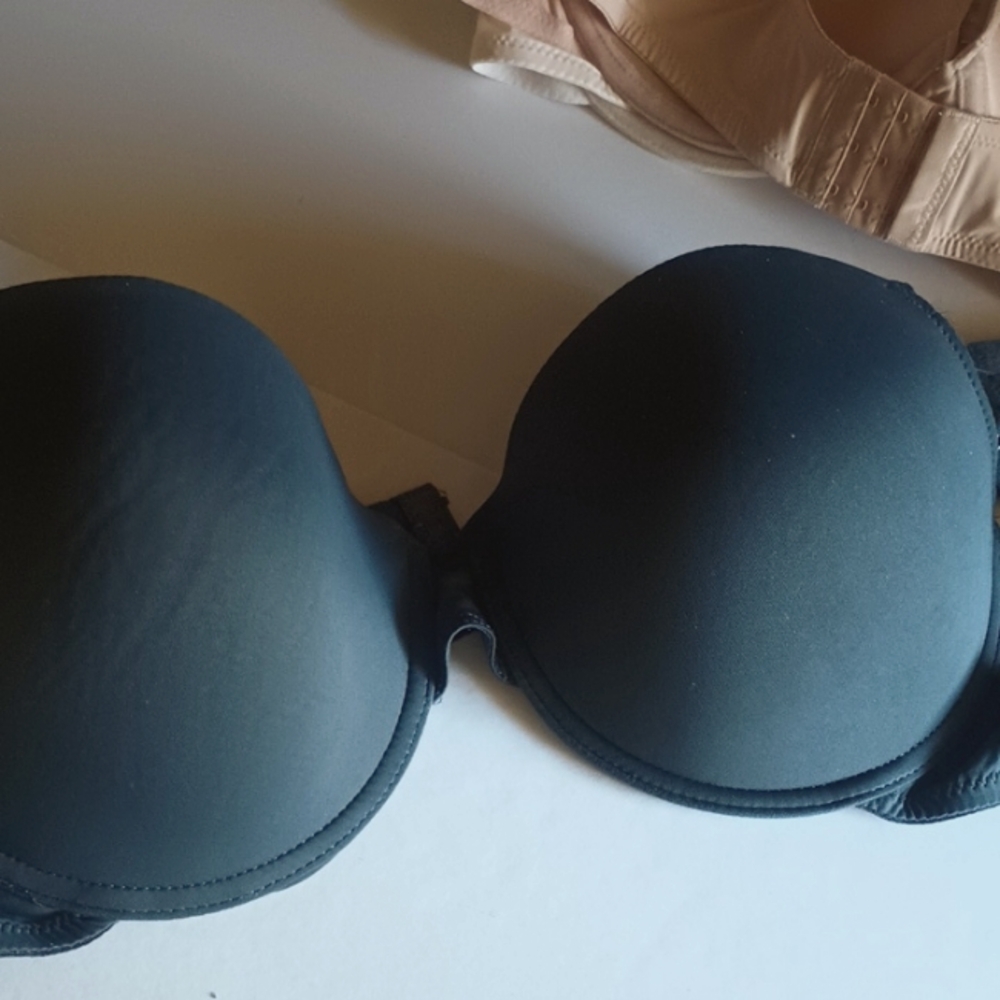 3 Nautica Grey and Cream Bras Intimates & Sleepwear